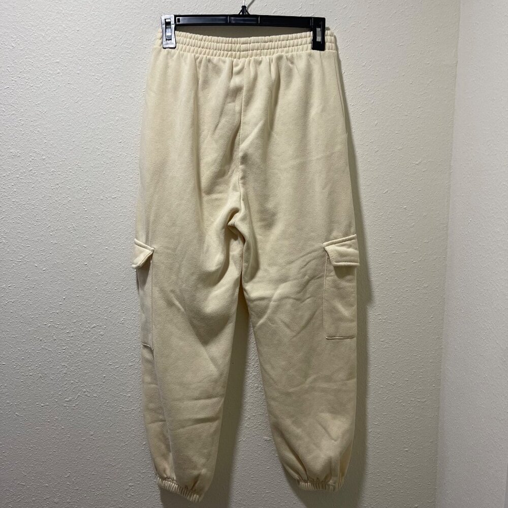 Beige Cargo Girls' Jogger Pants With Elastic Waistband & Pockets Size S - Picture 7 of 10